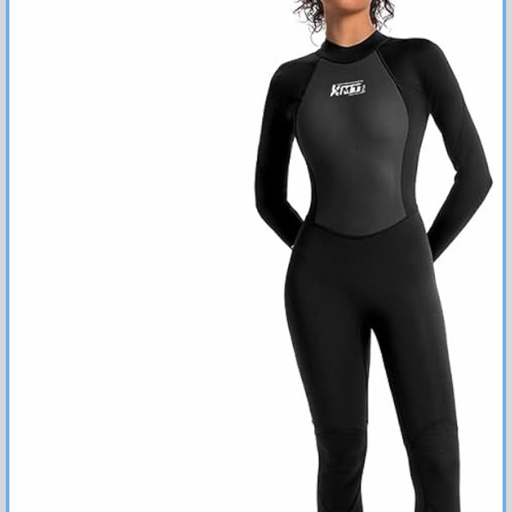 Kmt black womans new 2mm size 8T zipper back